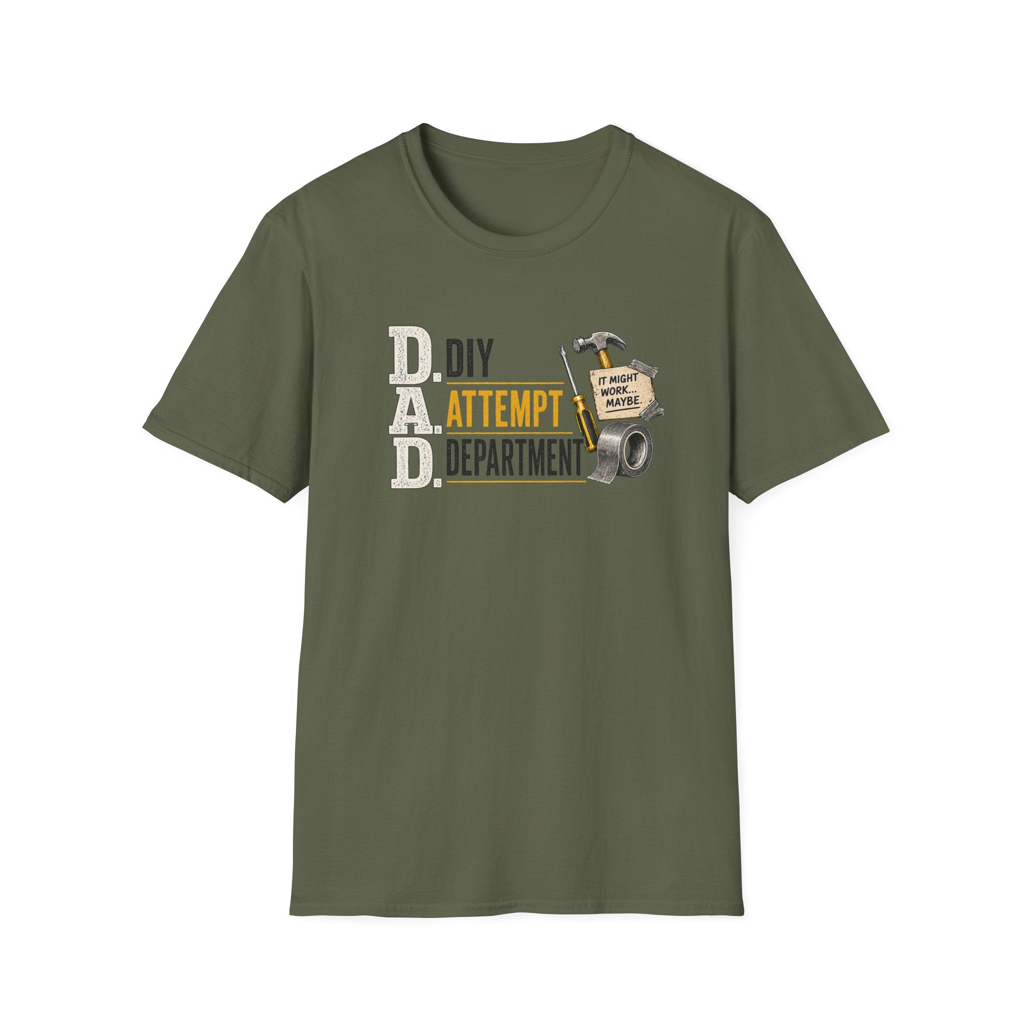 DIY Attempt Department T-Shirt — 'D.A.D. DIY Humour Tee