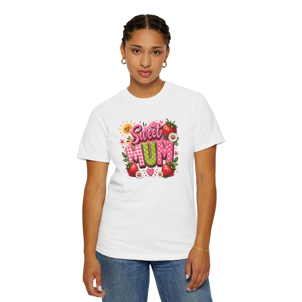 Sweet Mum T-Shirt — Floral Strawberry Mother's Day Tee