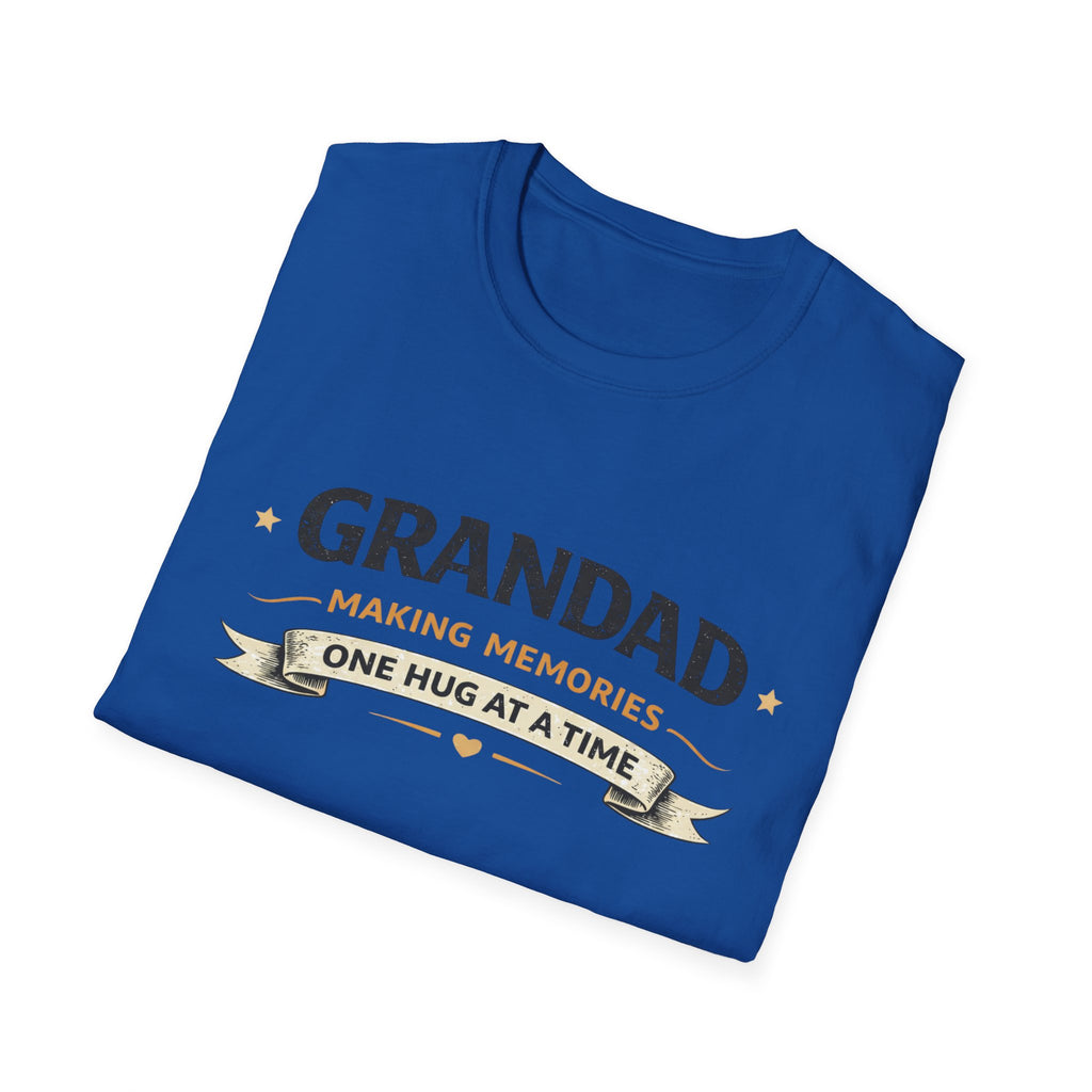 Grandad T-Shirt - "Making Memories One Hug at a Time" Grandpa Gift Tee