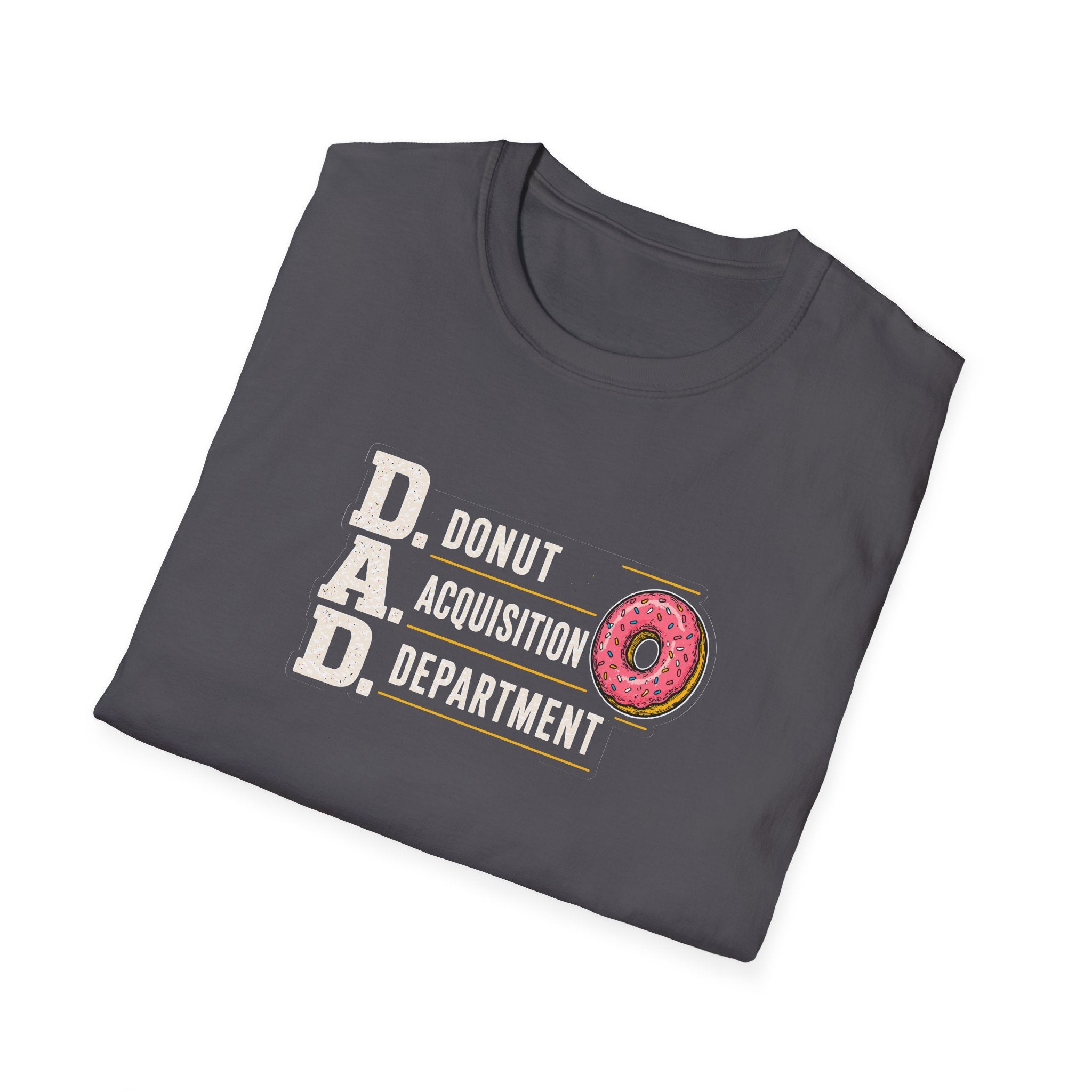 Donut Acquisition Department T-Shirt – D.A.D. Funny Dad Shirt for Donut Lovers