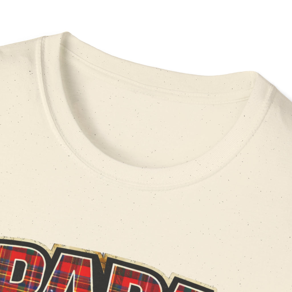 Papa Plaid T-Shirt – "Papa Loves his Little Clan" Grandfather Gift for Father's Day