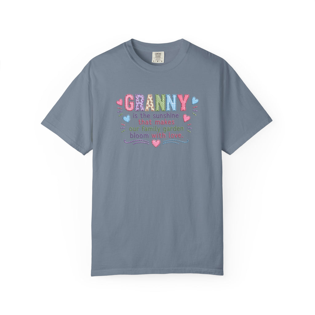Granny Floral Tee — "Granny is the sunshine that makes our family garden bloom with love"
