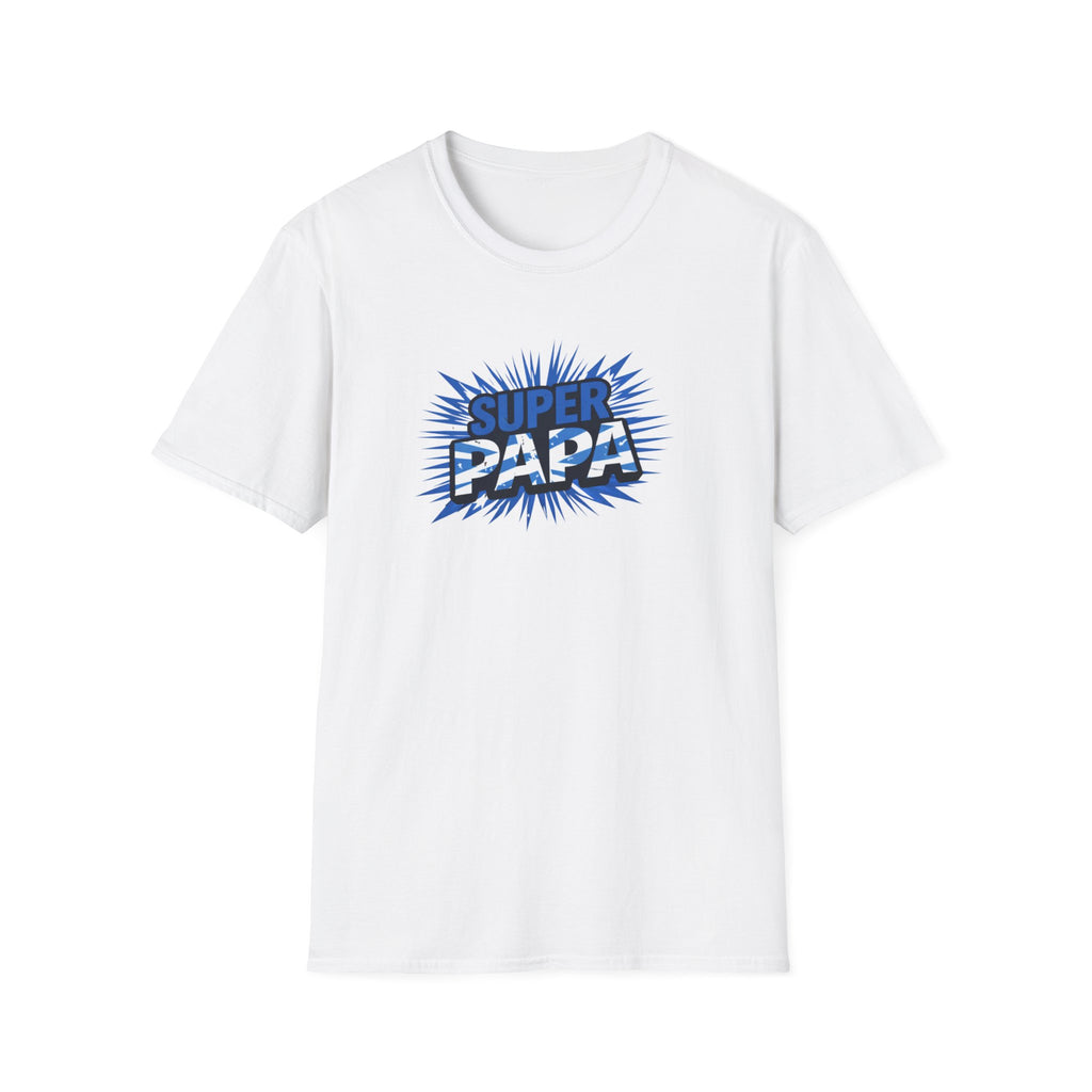 Super Papa Scotland Flag/Scottish themed T-Shirt – Comic Style Father’s Day Gift