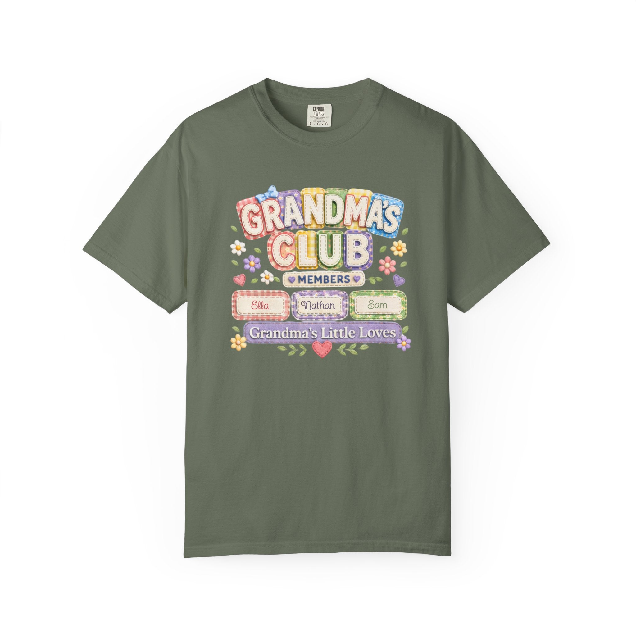 Grandmas Club T-Shirt — Grandma’s Little Loves Graphic Tee
