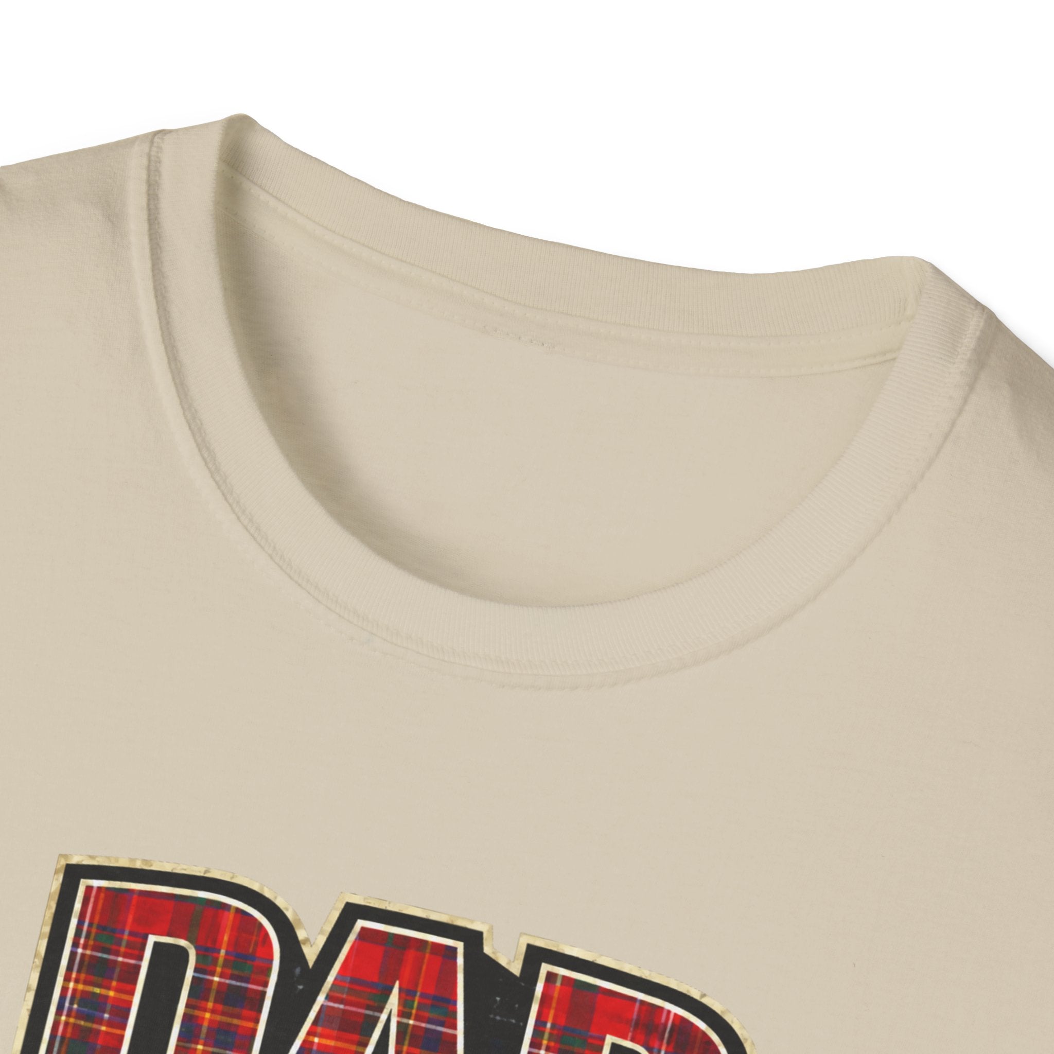Dad Plaid Design T-Shirt – Rustic Father’s Day Gift
