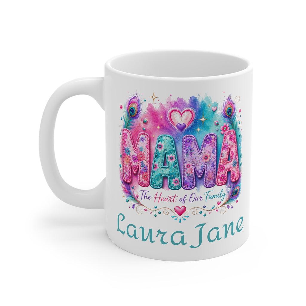 MAMA  "The Heart of Our Family" Mug - Personalised