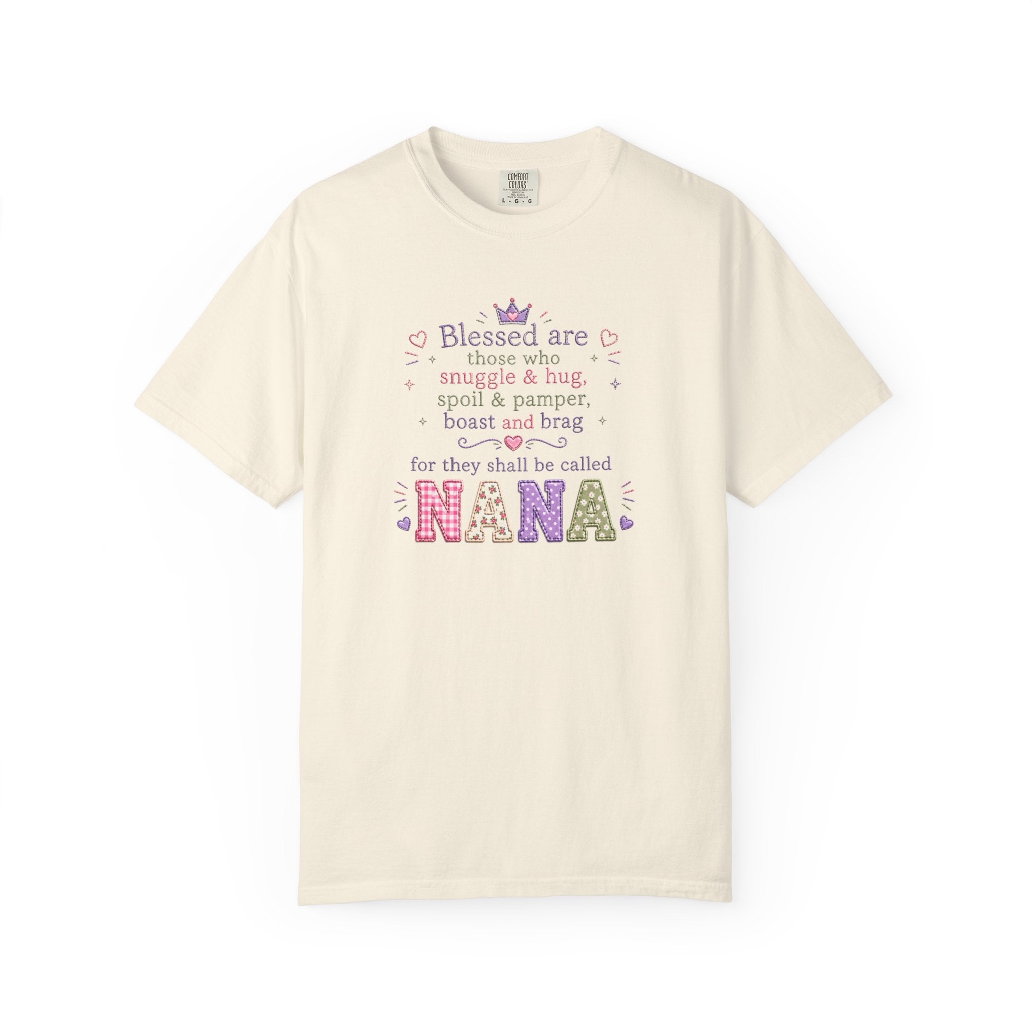 Nana Blessings T-Shirt — "Blessed are those who snuggle & pamper..." Grandmother Gift