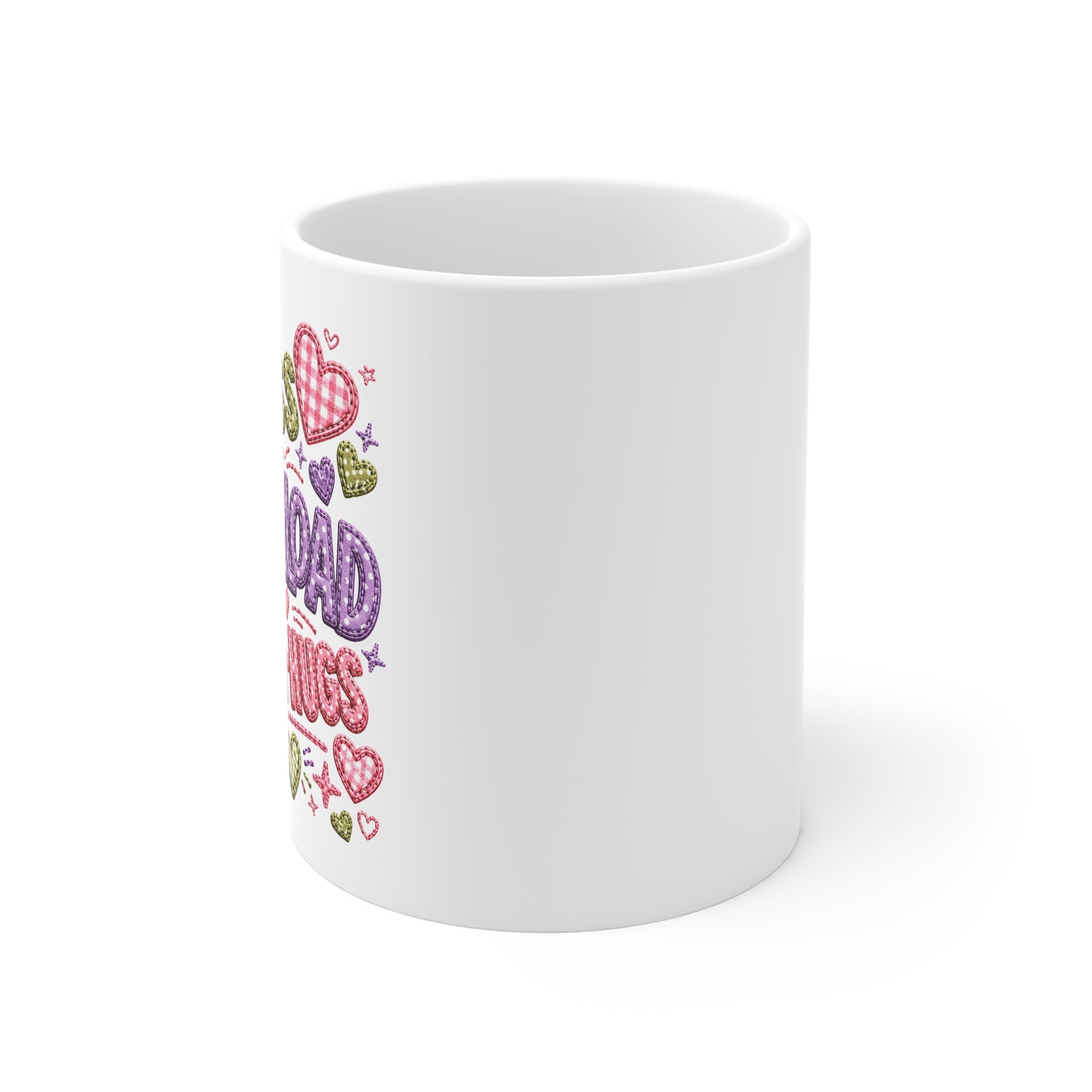 Mini-Hugs Mug — "Mess Overload, Mini-Hugs" Cute Heart Gift
