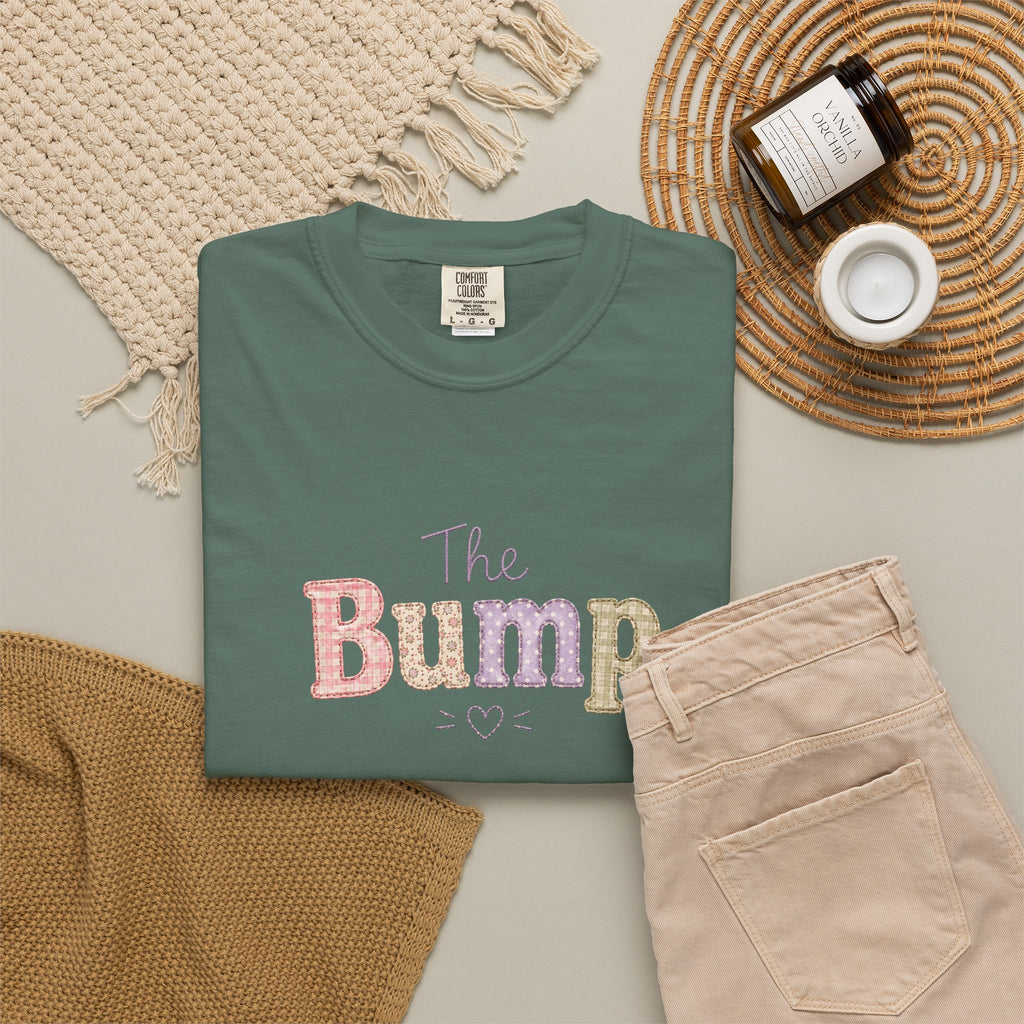 Maternity T-Shirt — 'The Bump' Pastel Vintage Graphic Tee