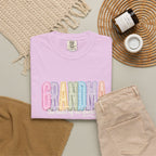 Grandma Floral Graphic T-Shirt — "Grandma, the heart of our family" Gift Tee