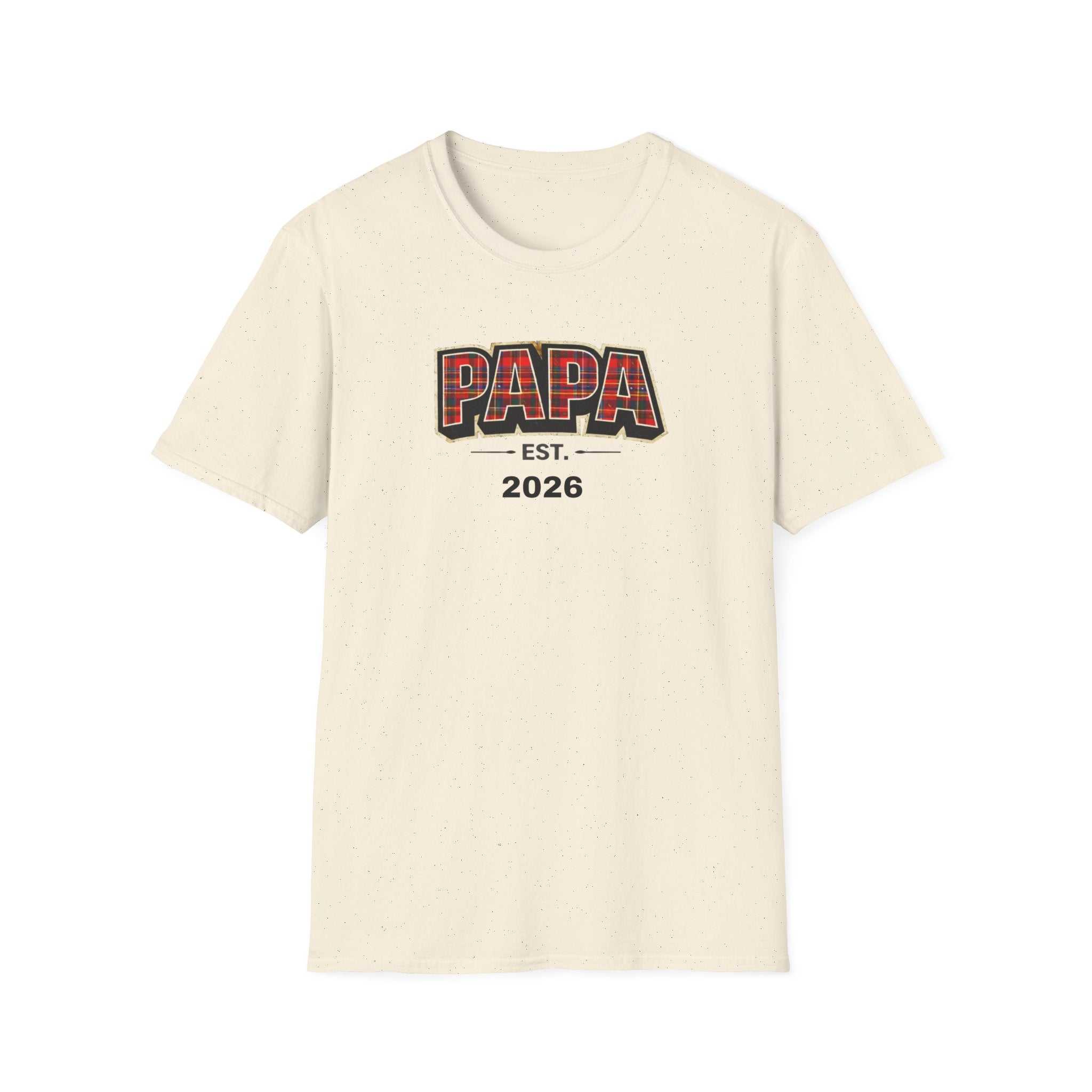Papa Est. 2026 T-Shirt — New Dad Gift Tee