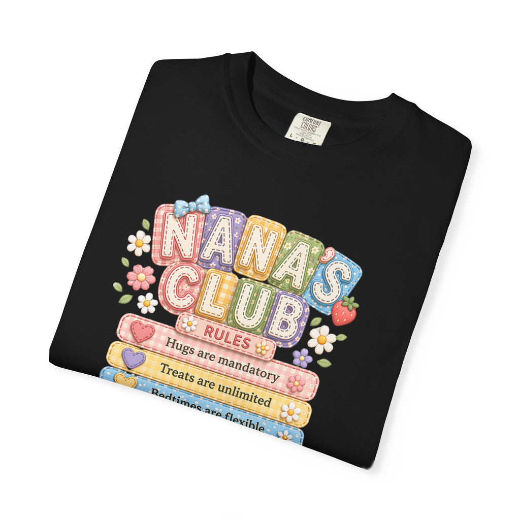 Nana's Club T-Shirt — Cute Floral Grandma Rules Tee
