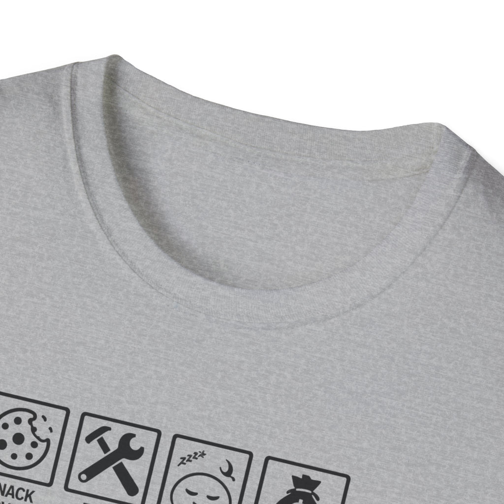 Funny Grandad T-Shirt — Spoils Grandchildren, Loves Biscuits & Hugs