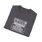 Funny Grandad T-Shirt — Spoils Grandchildren, Loves Biscuits & Hugs