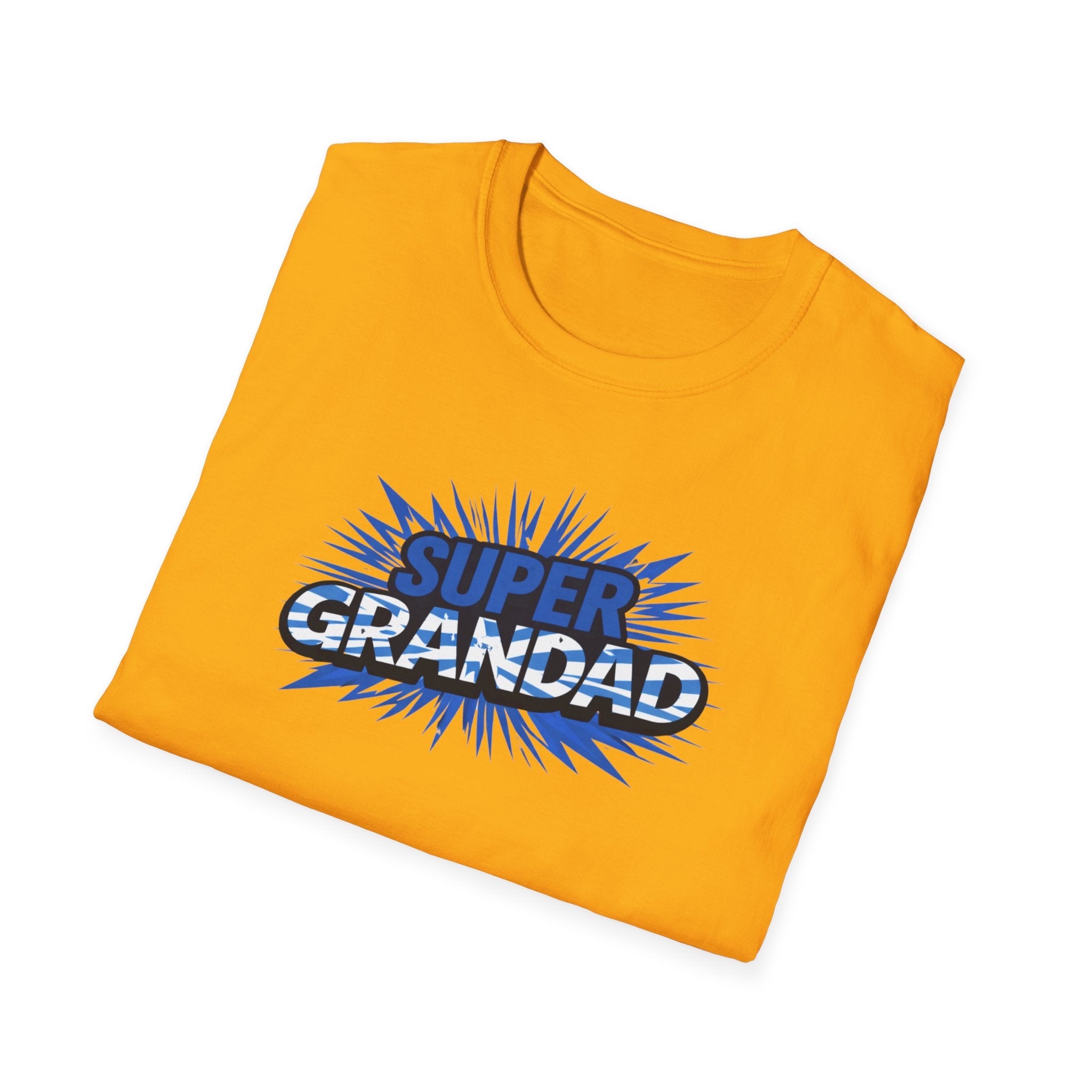 Super Grandad Scotland Flag/Scottish themed T-Shirt — Retro Comic Gift for Grandpa, Father’s Day & Birthday