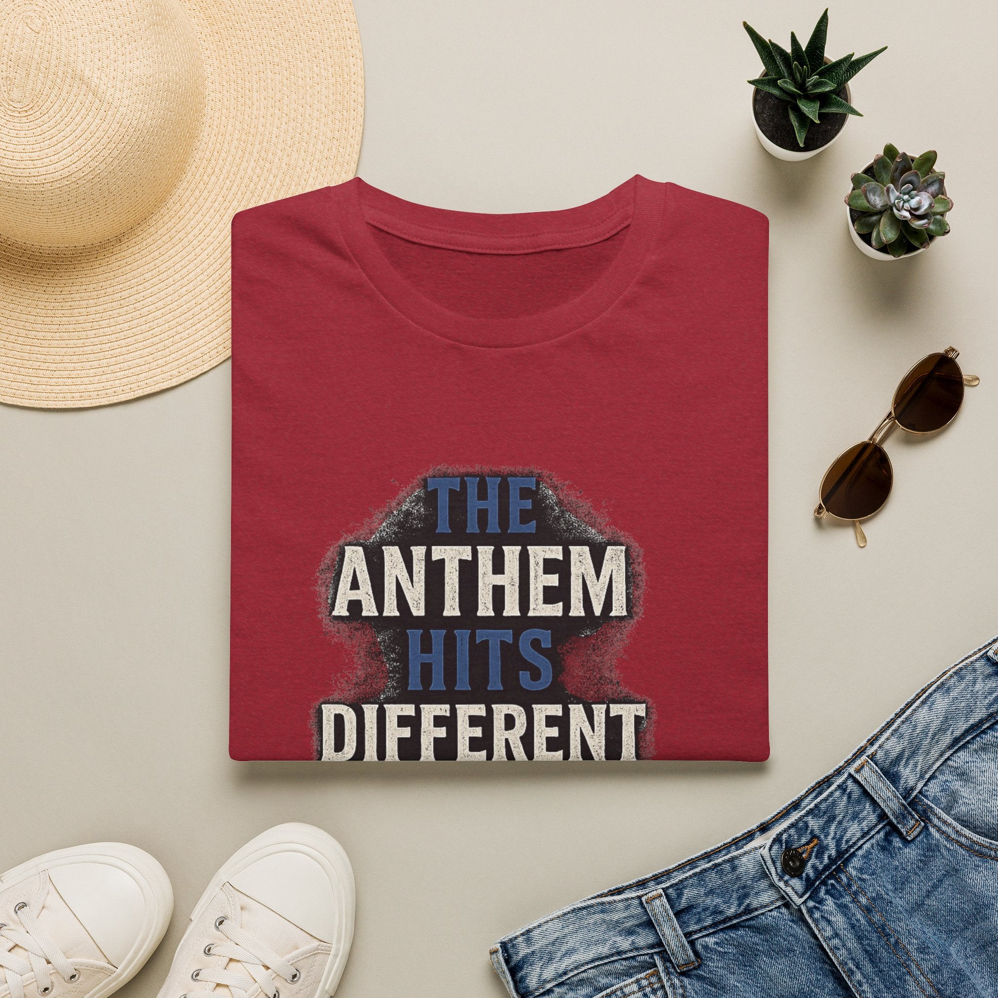 The Anthem Hits Different Tee