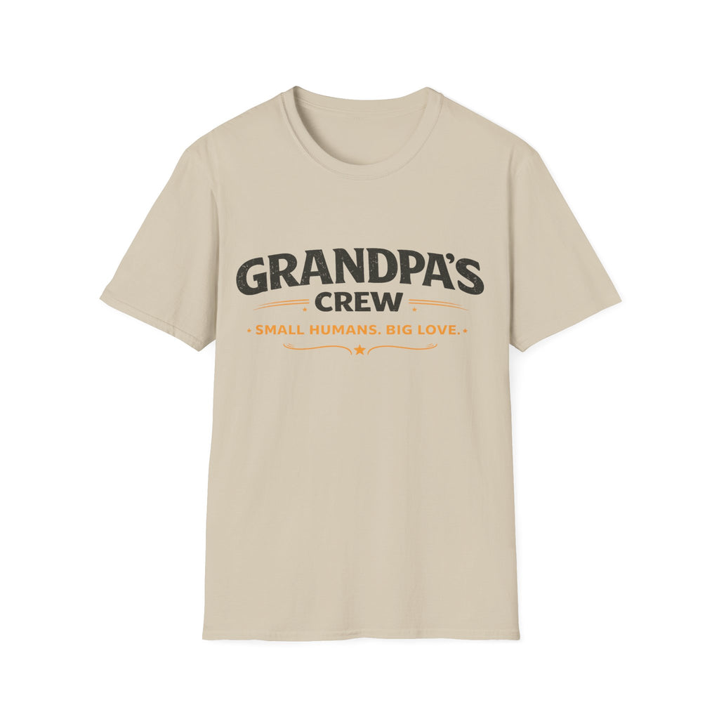 Grandpa's Crew T-Shirt — "Small Humans, Big Love" Grandpa Gift