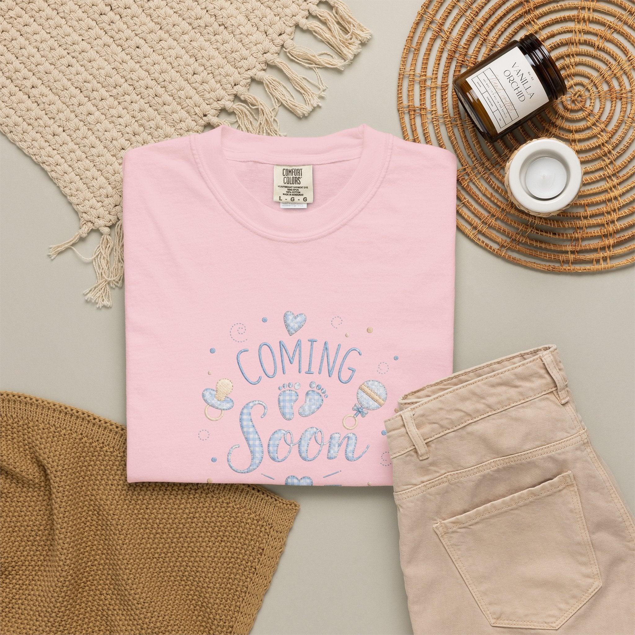 Coming Soon Baby T-Shirt — Gender Reveal Pregnancy Announcement Tee