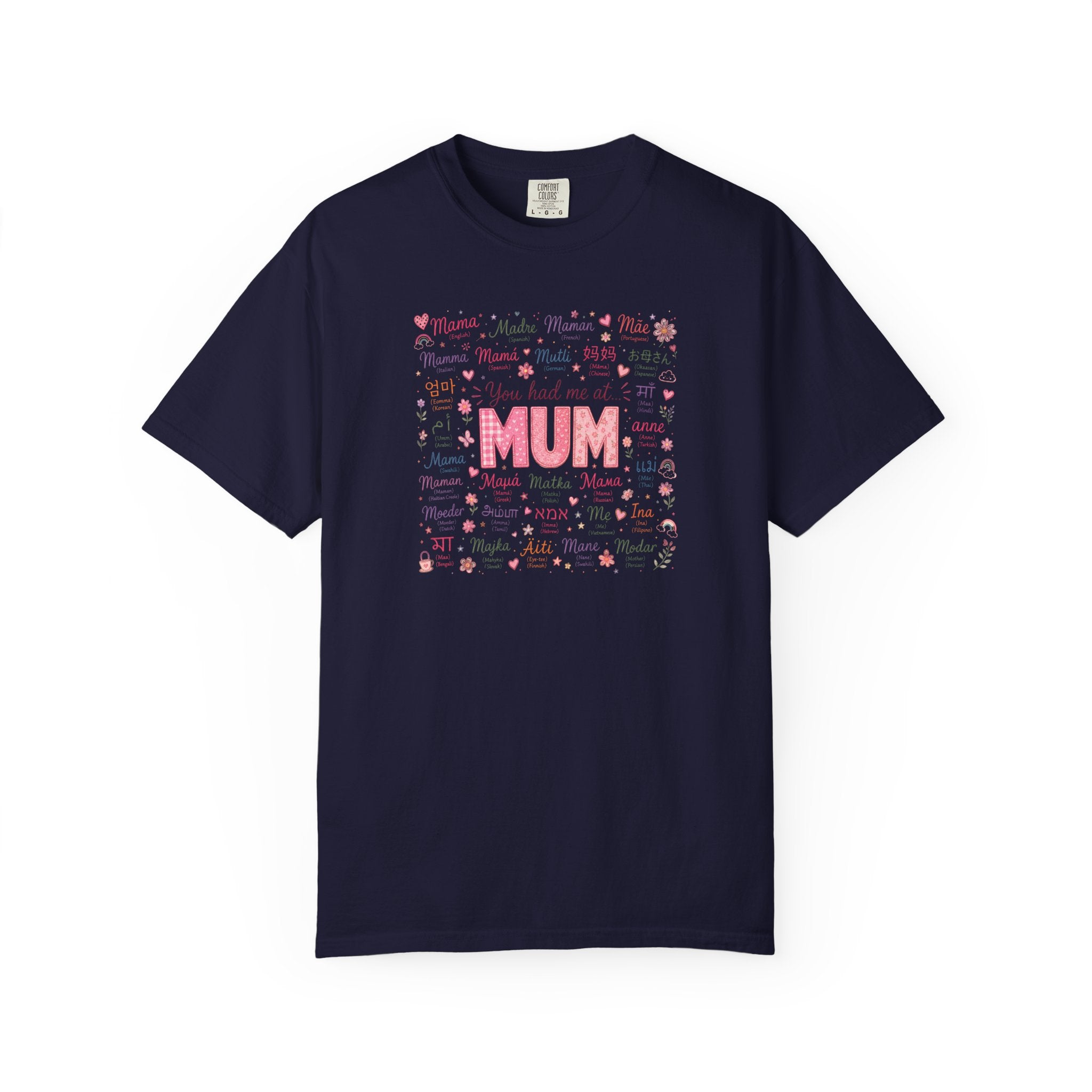 Mum Heartbeat T-Shirt — 'You Had Me at MUM' Floral Mother's Day Tee