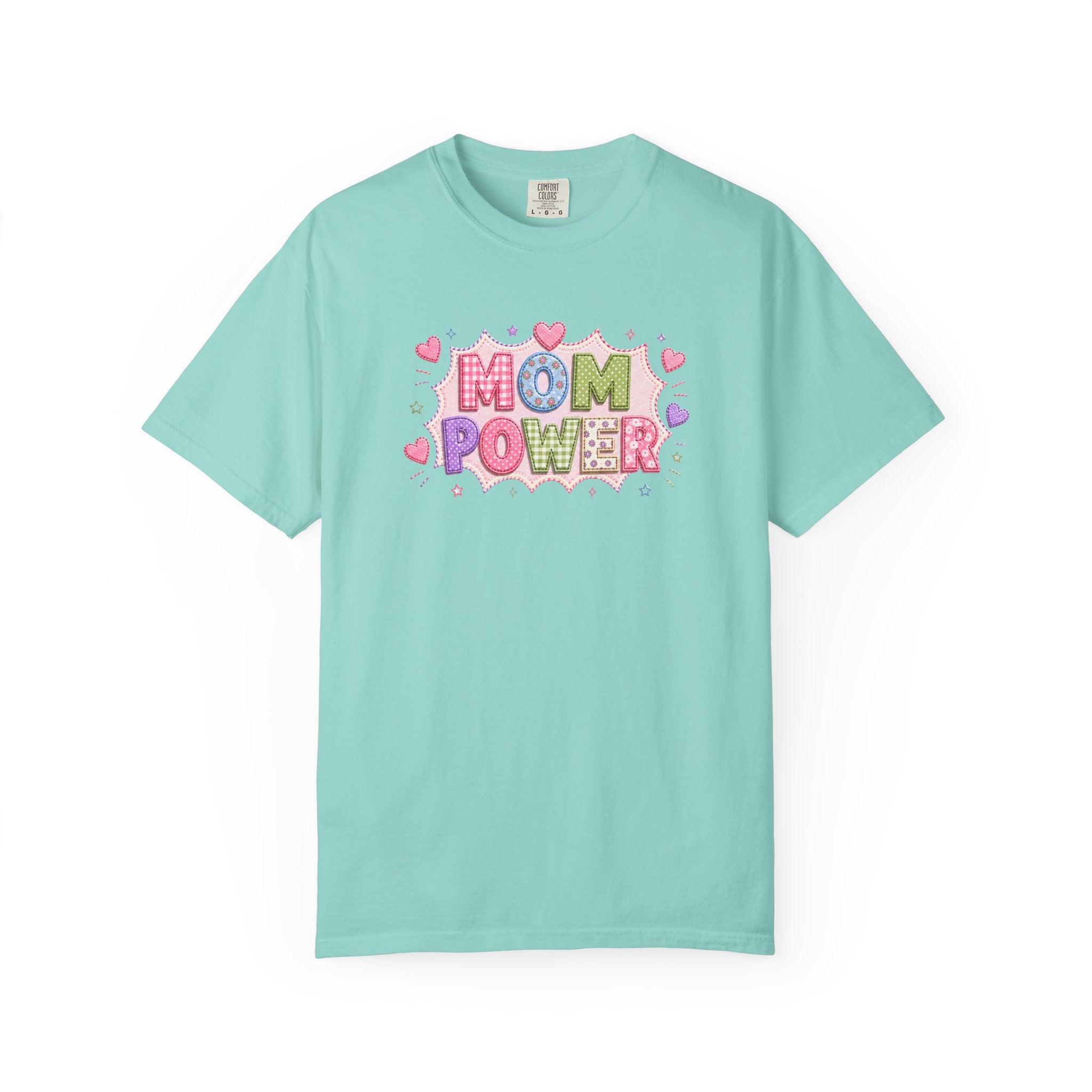 Mom Power T-Shirt — Cute Pastel Heart Mother's Day Tee