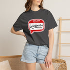 Hello My Name Is Grandmother T-Shirt - Retro Name Badge Tee for Moms & Grandmas