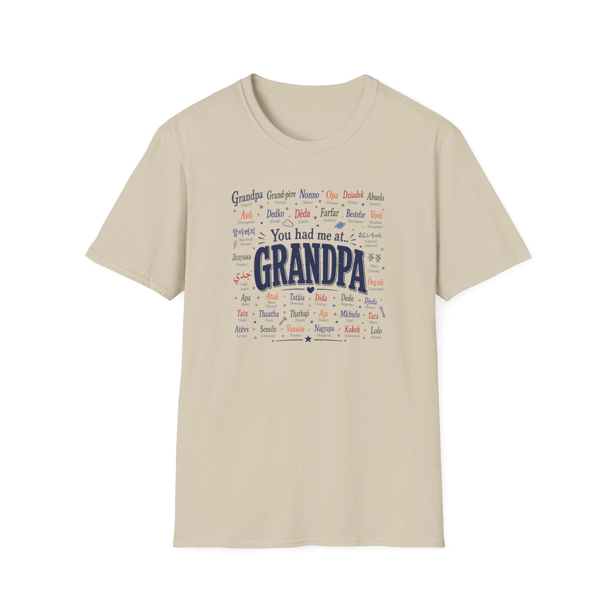 You Had Me at Grandpa T-Shirt — Retro Family Name Gift for Grandfathers