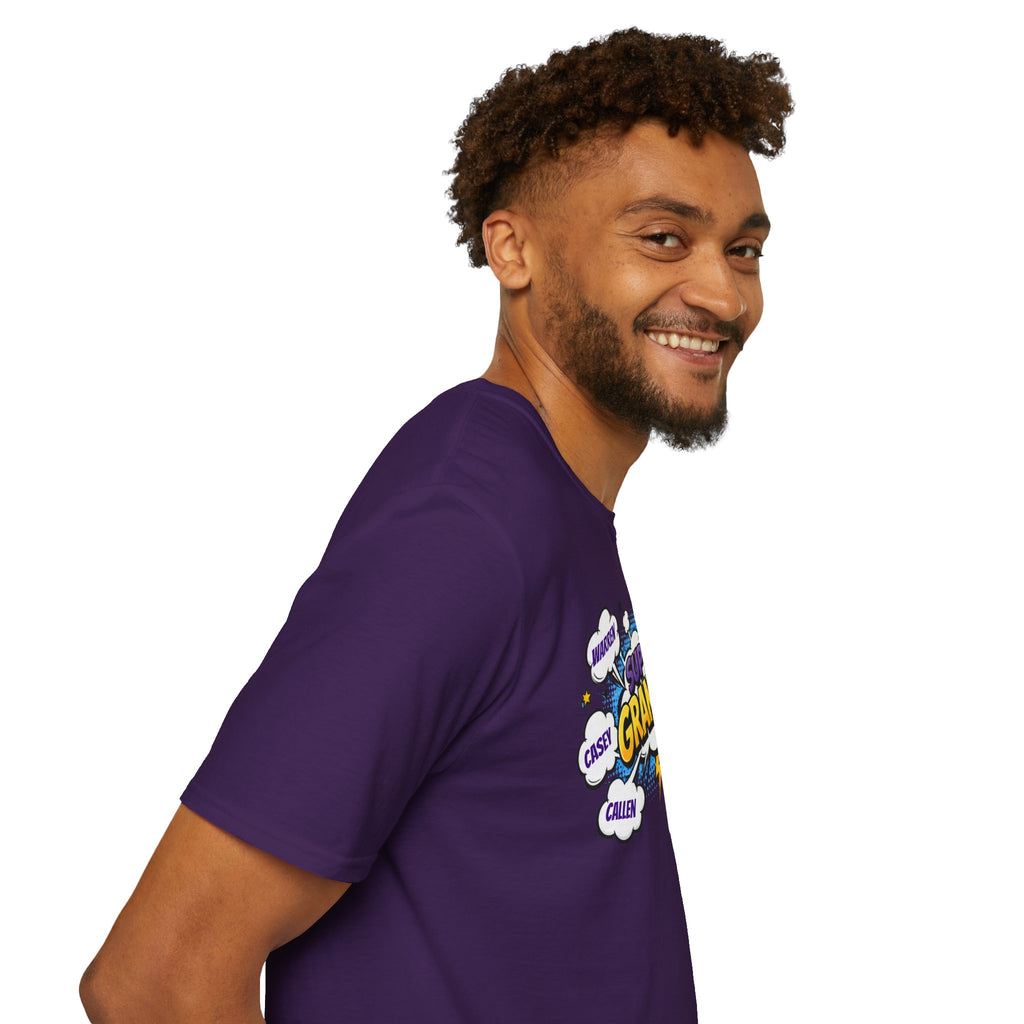 Super Grandad Comic-Style T‑Shirt — "Super Grandad" Graphic Tee, Father's Day & Grandparents Gift
