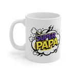 Super Papa Coffee Mug — Comic Pop Art Father’s Day Gift