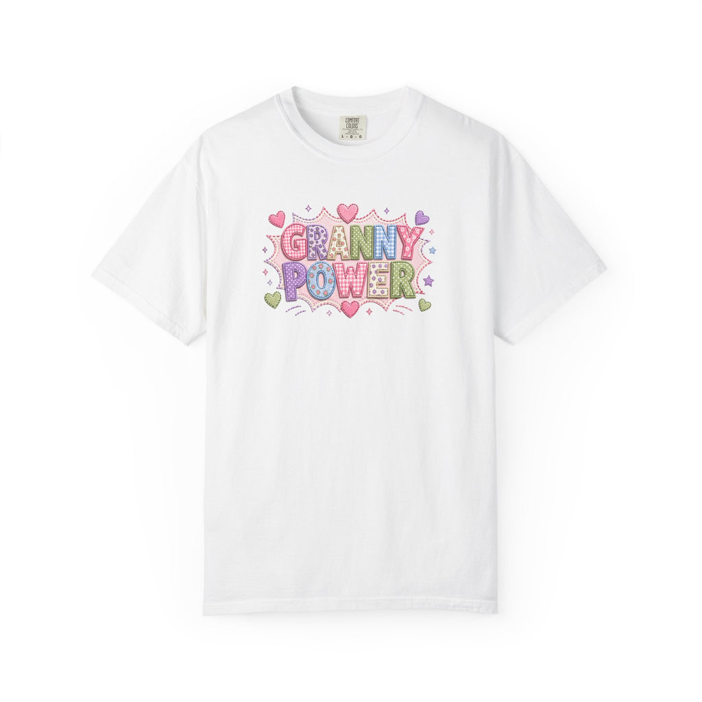 Granny Power T-Shirt — Retro Heart Graphic Tee for Grandmas