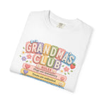 Grandma's Club T-Shirt — Cute Floral 'Grandma's Club' Rules Tee