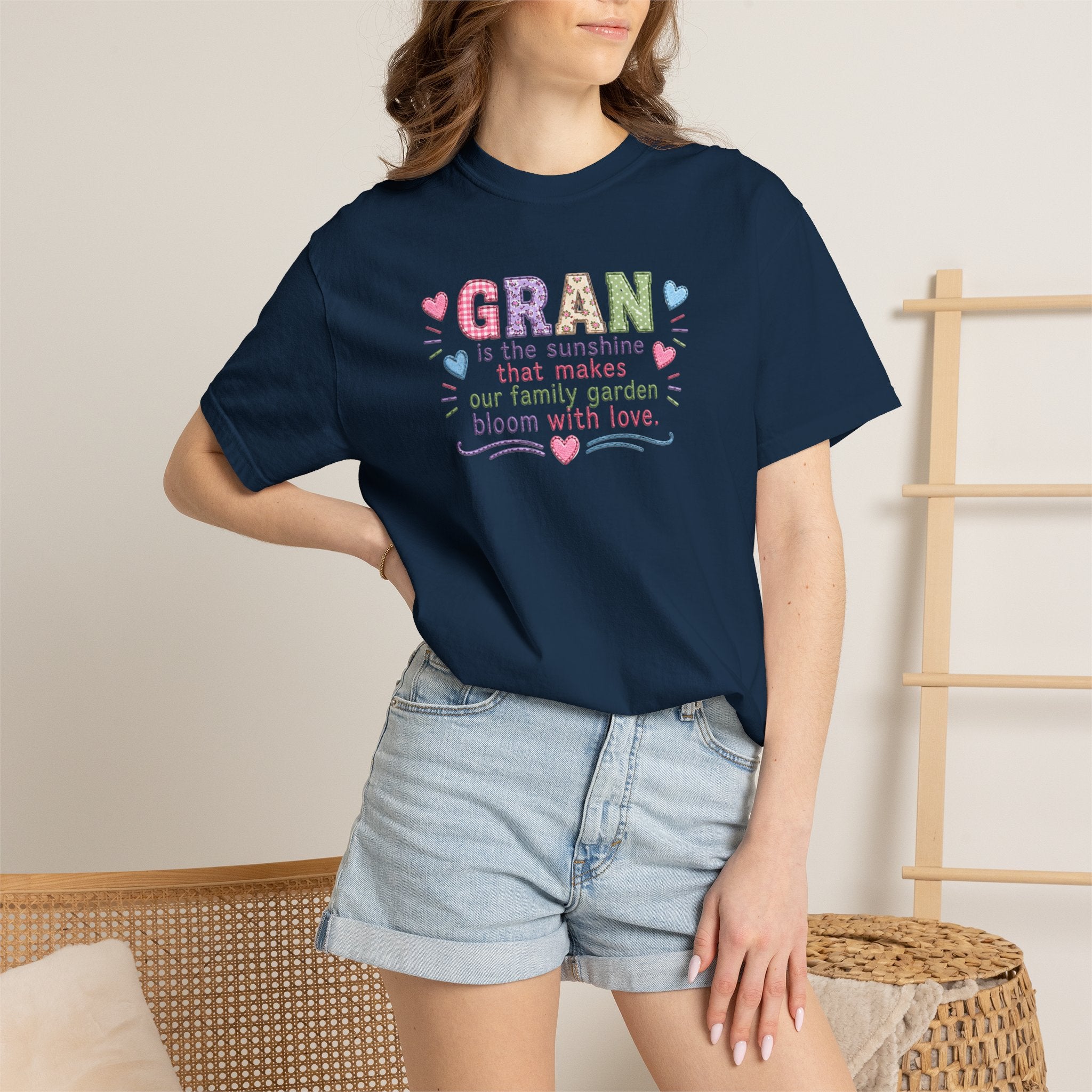Grandma Floral T-Shirt — "GRAN is the sunshine that makes our family garden bloom with love"