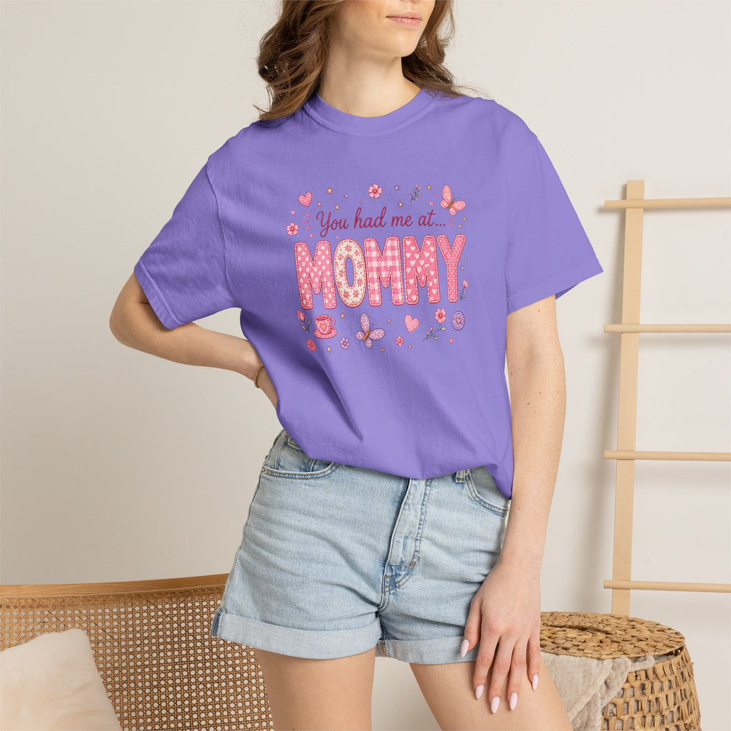 You Had Me at Mommy T-Shirt — Cute Pink Mommy Graphic Tee for New Moms & Mother's Day