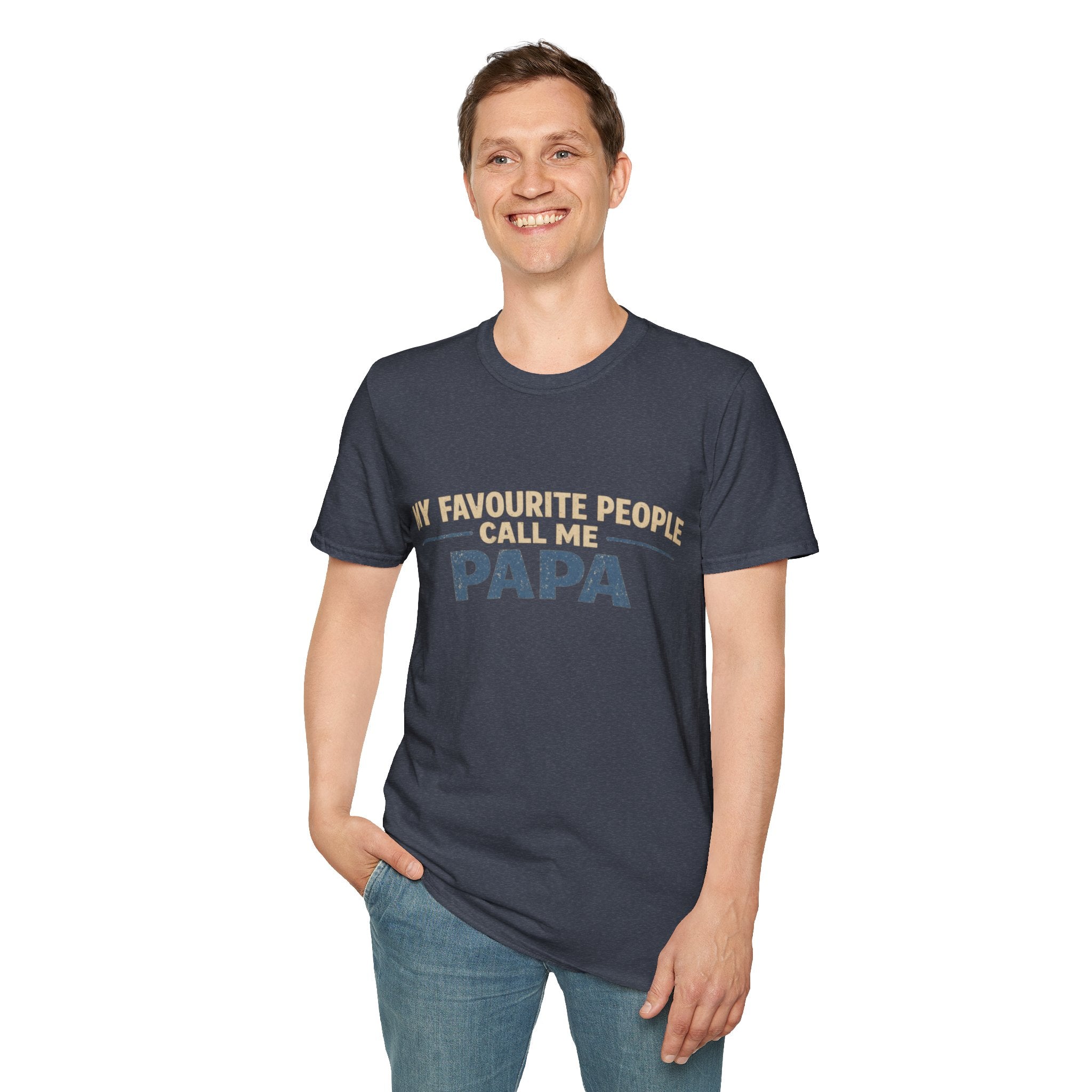 Papa T-Shirt — "My Favourite People Call Me Papa" Father's Day Tee
