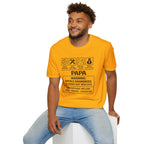 Papa Warning T-Shirt — Funny Grandpa Gift, 'Spoils Grandkids & Hands Out Biscuits' Tee