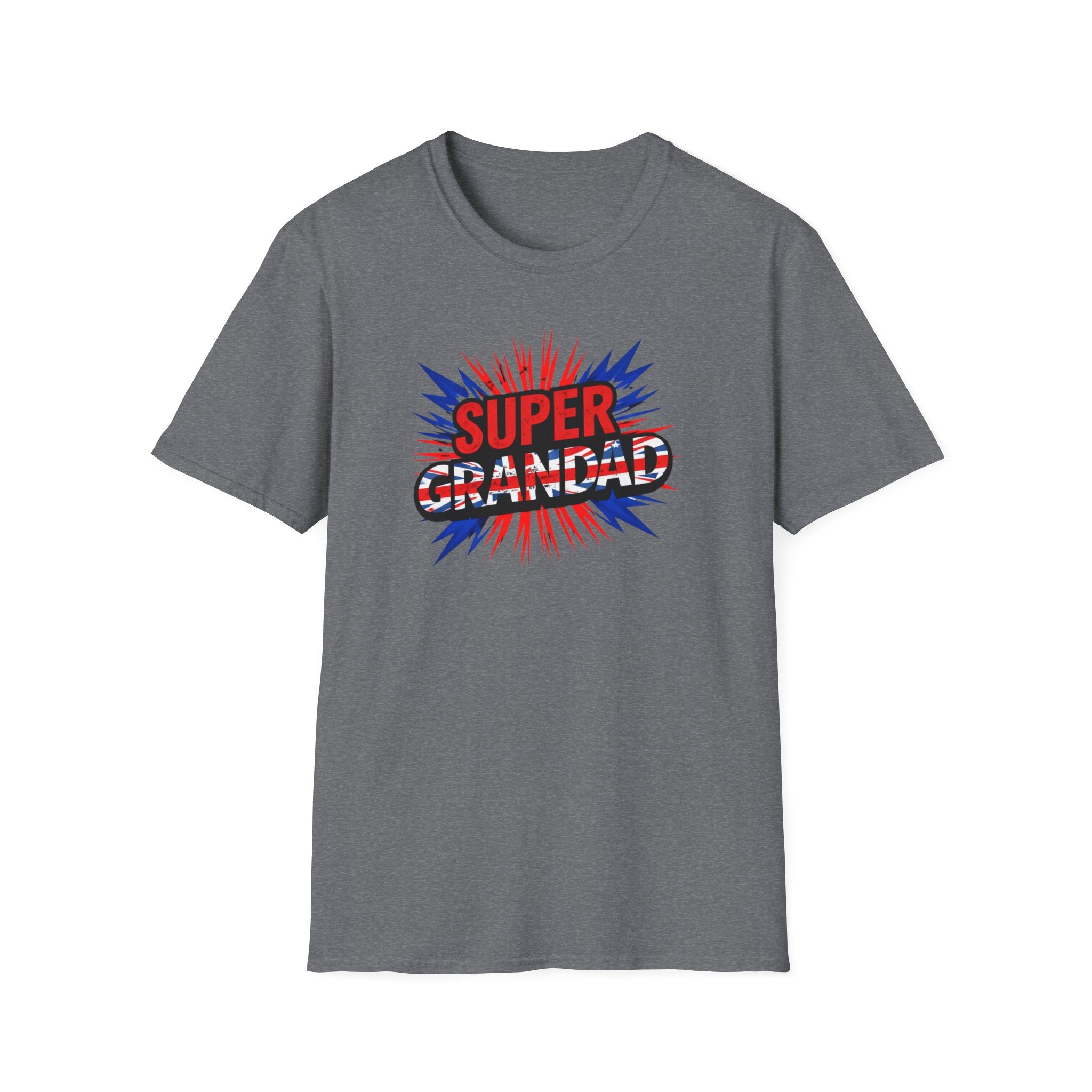 Super Grandad Union Jack/England themed Comic-Style T-Shirt