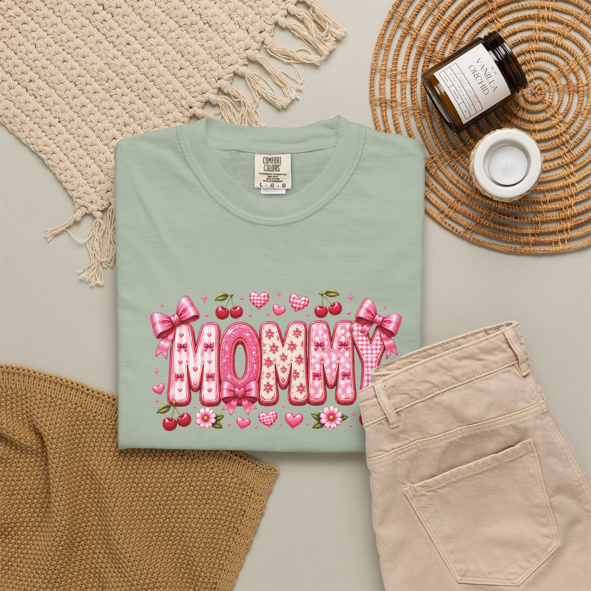 MOMMY Floral Heart T-Shirt