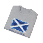Made in Scotland T-Shirt — Watercolor Saltire Flag Tee