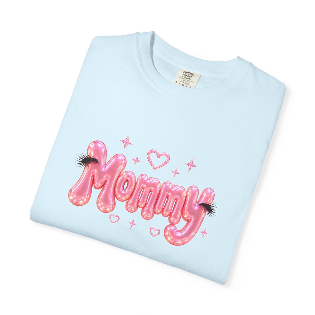 MOMMY Pink Balloon Eyelashes T-Shirt