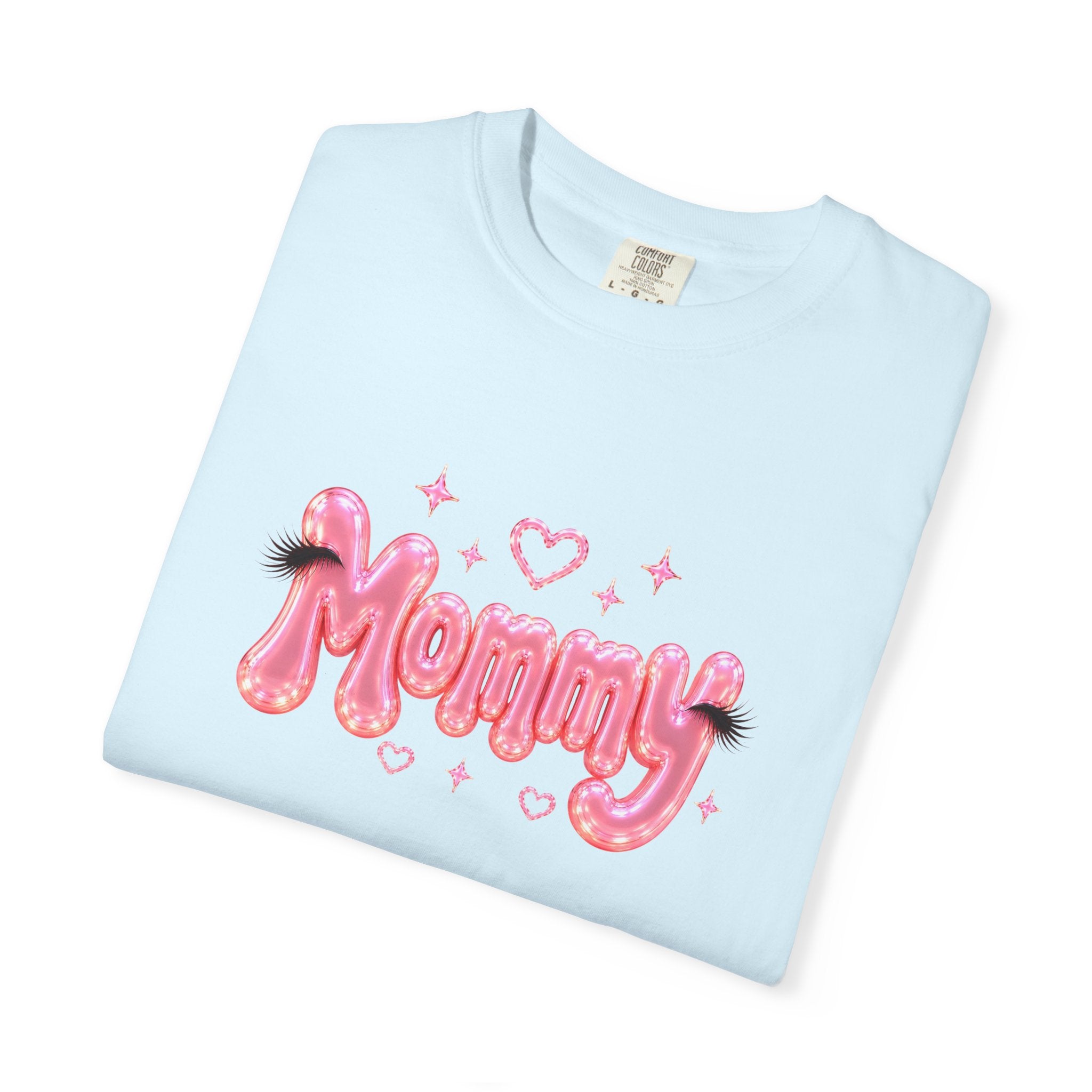 MOMMY Pink Balloon Eyelashes T-Shirt