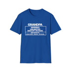 Grandpa Warning T-Shirt — "Unlimited Biscuit Access" Funny Grandpa Tee