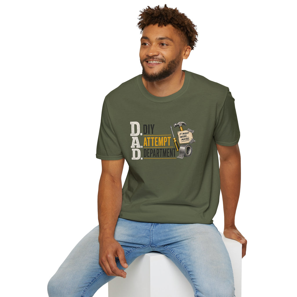 DIY Attempt Department T-Shirt — 'D.A.D. DIY Humour Tee