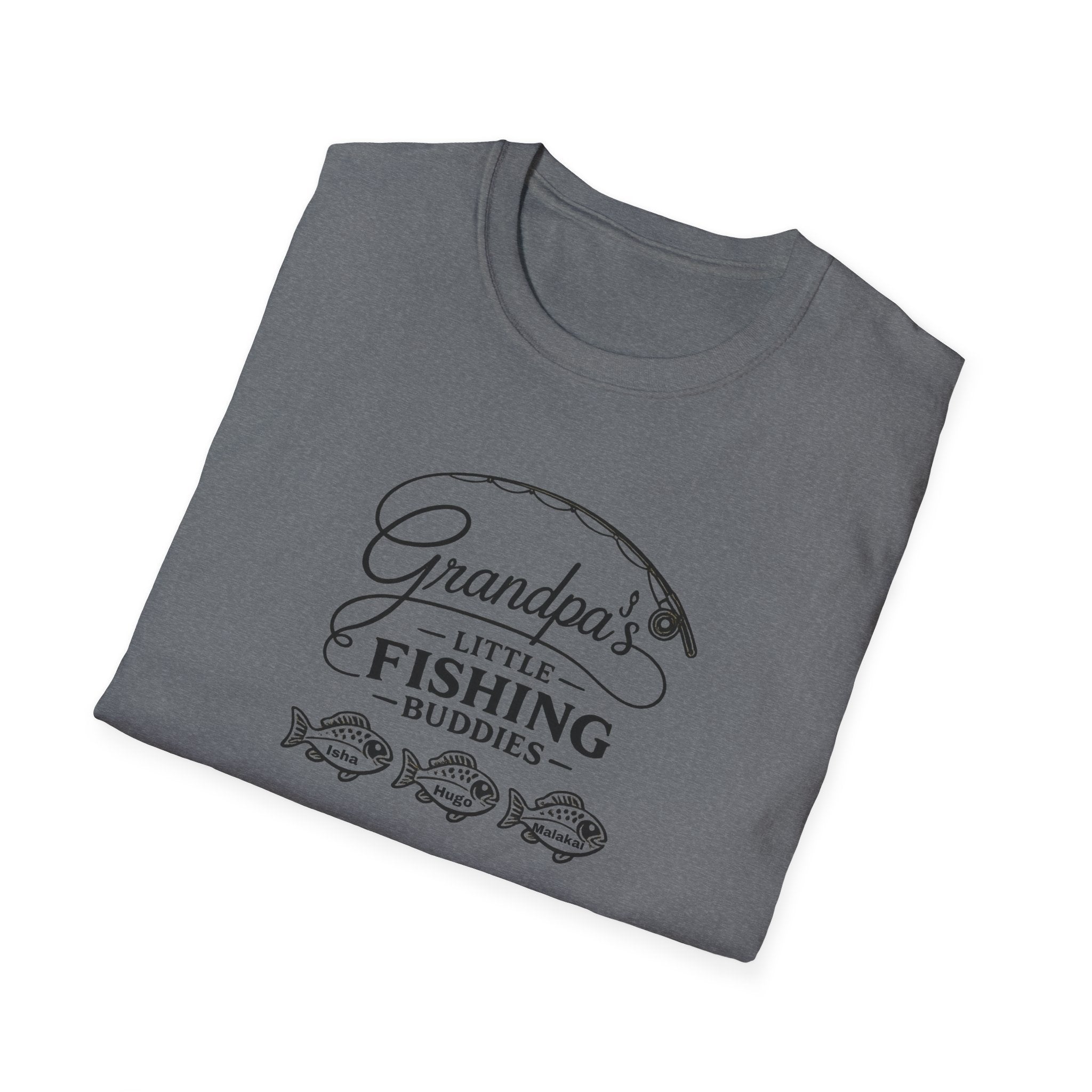 Grandpa's Little Fishing Buddies T-Shirt — Father's Day Fisherman Gift