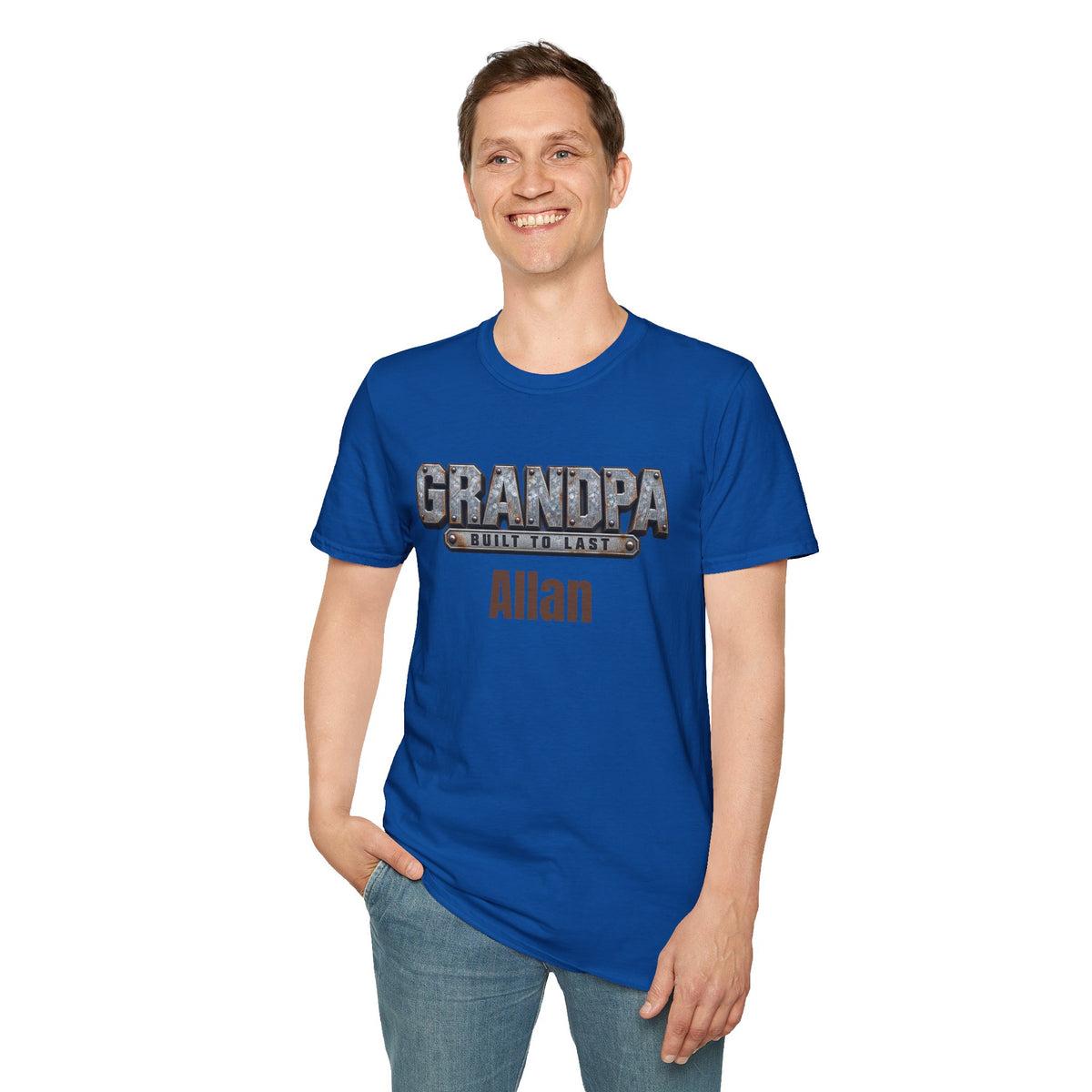 Grandpa "Built to Last" T-Shirt — Personalise