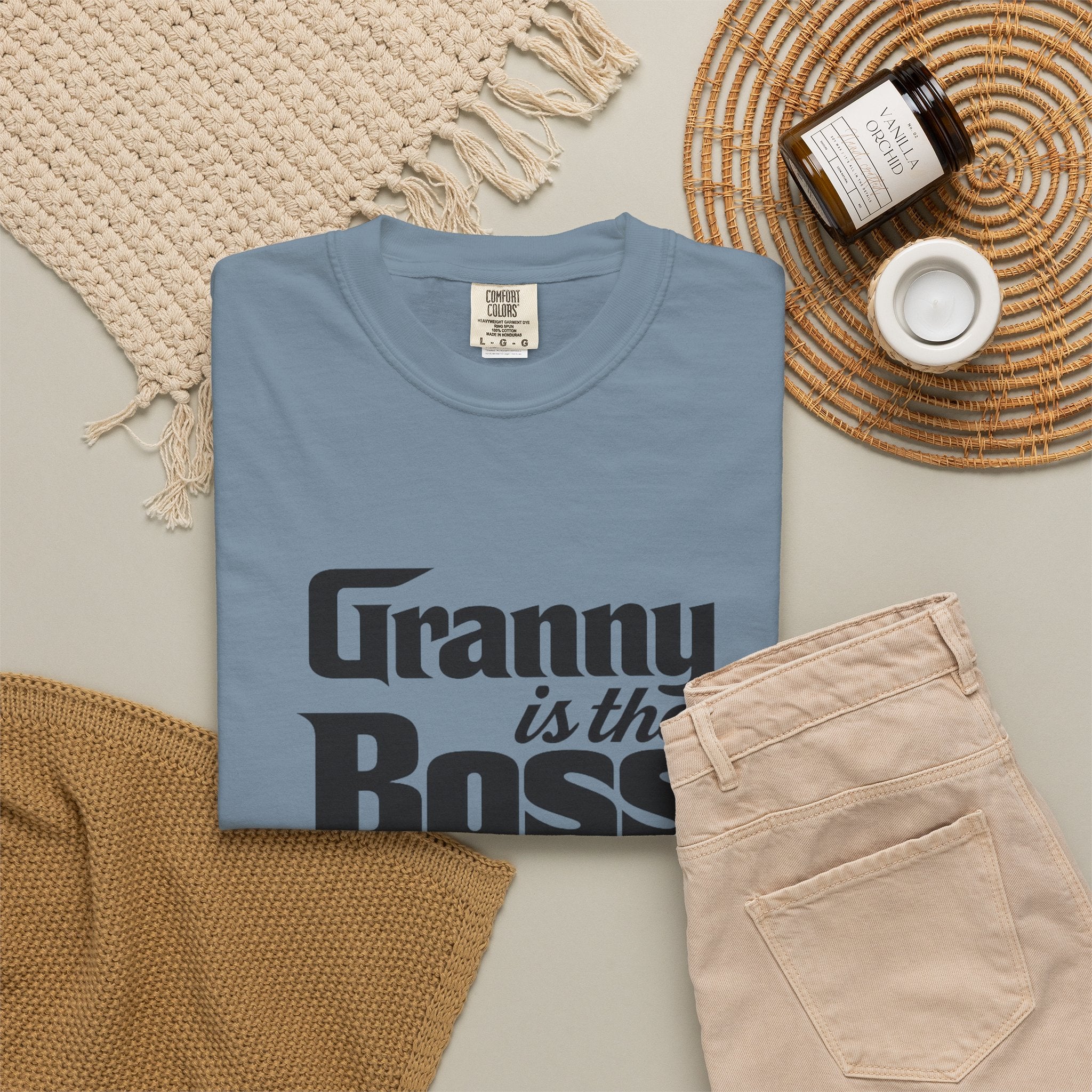 Granny Is the Boss T-Shirt – Funny Grandma Gift, Mother’s Day & Birthday Tee