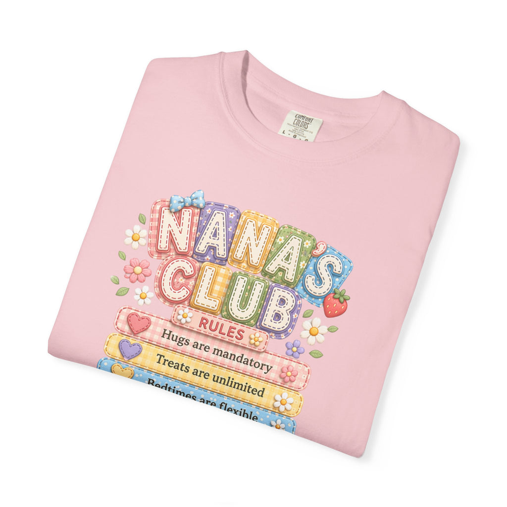 Nana's Club T-Shirt — Cute Floral Grandma Rules Tee