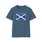 Made in Scotland T-Shirt — Watercolor Saltire Flag Tee