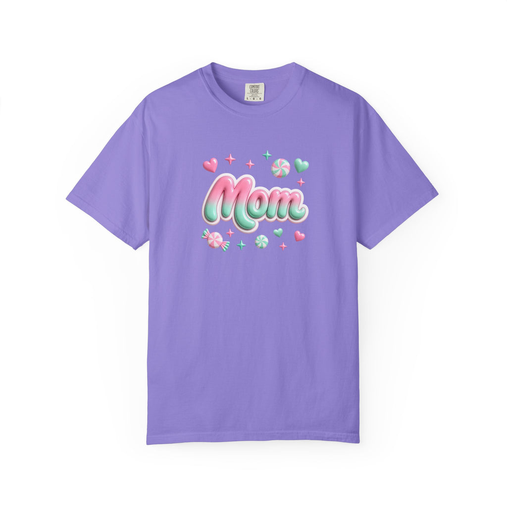 Mom Pastel Candy Script T-Shirt