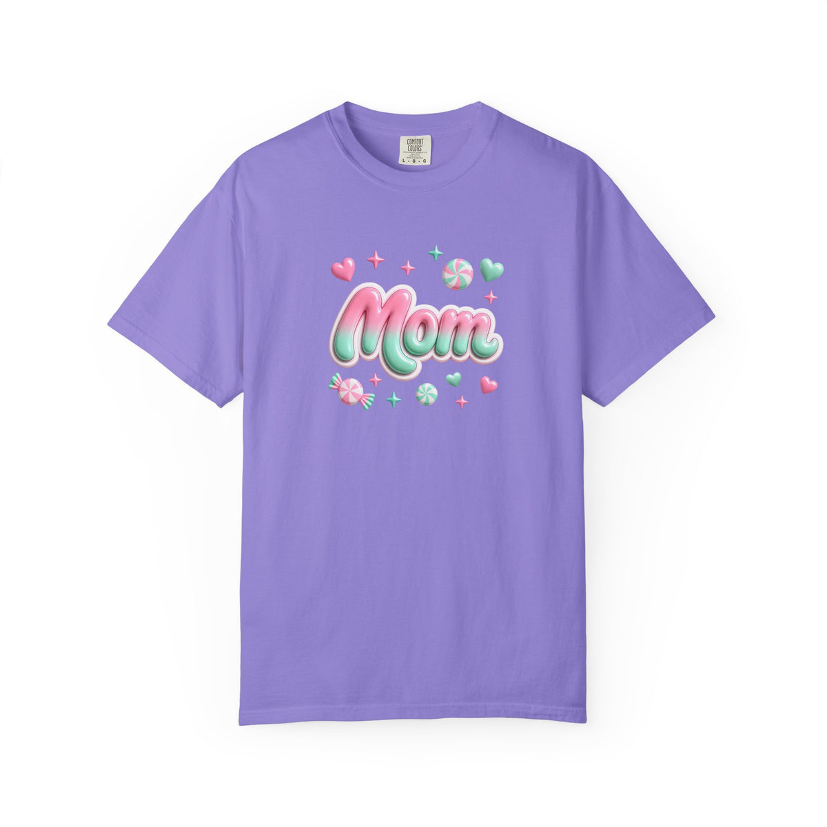 Mom Pastel Candy Script T-Shirt