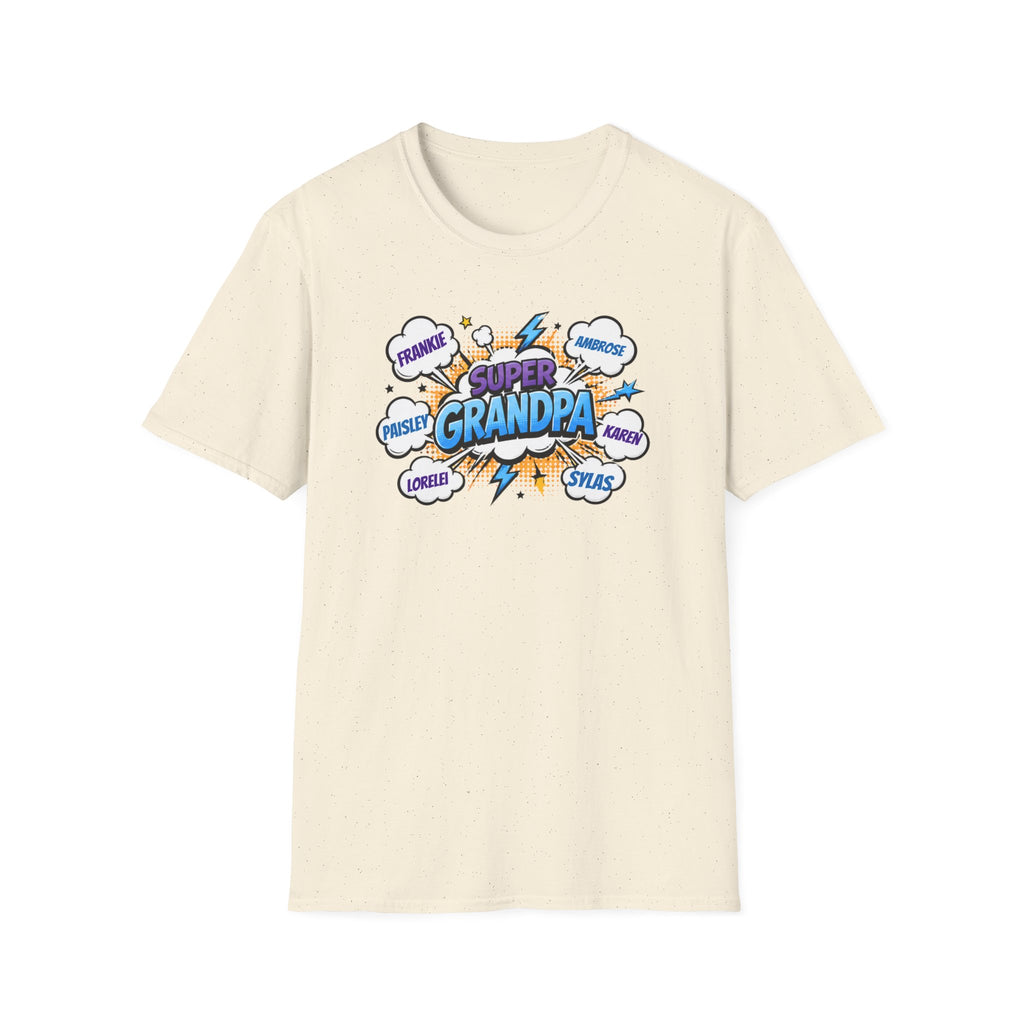 Super Grandpa Comic T-Shirt — "Super Grandpa" Funny Gift for Grandfathers