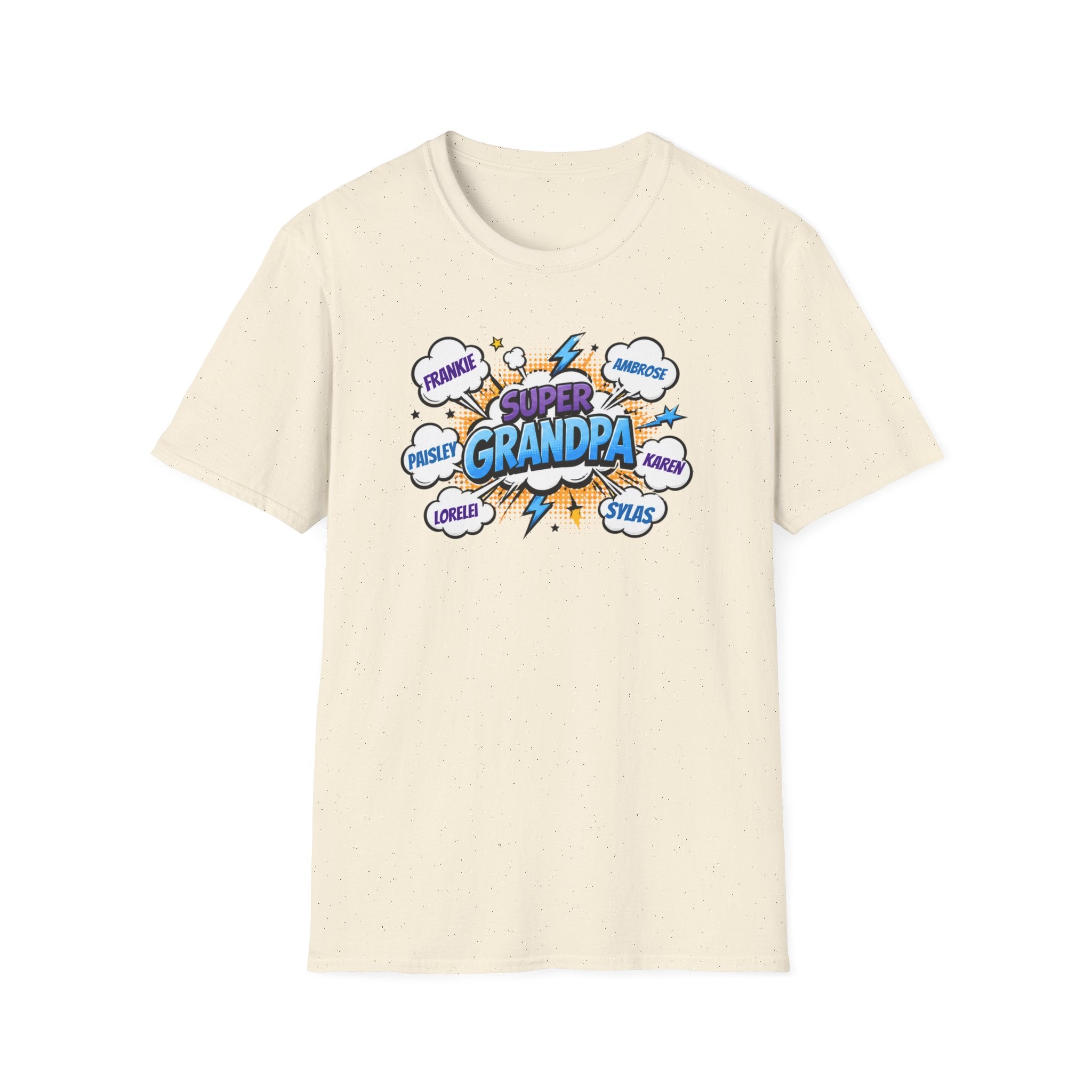 Super Grandpa Comic T-Shirt — "Super Grandpa" Funny Gift for Grandfathers